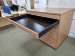 A0 Office Plan Chest | 9 Drawer Beech Effect Flat File Modular Cabinet - 130cm - Image 5