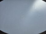 White Circular Meeting Table | Round Office Table with Metal Star Base - 80cm - Image 5