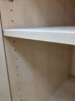 Beech Office Cupboard with Lockable Double Doors and Adjustable Shelf - 80cm - Image 3