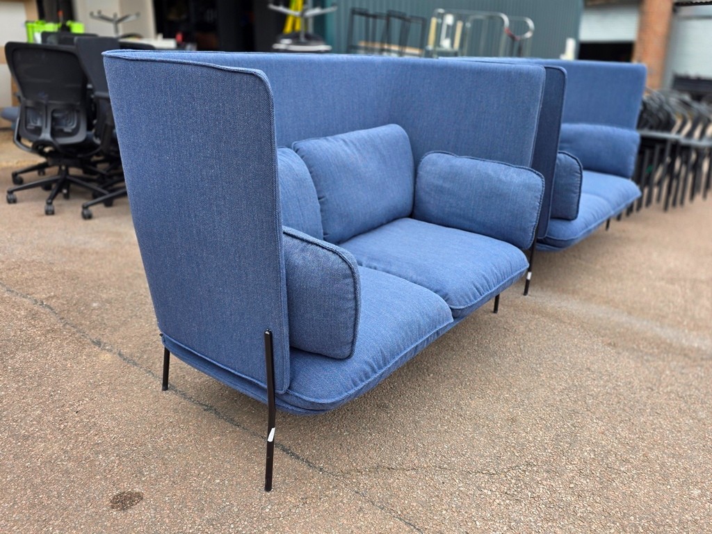 Used reception sofa and high-backed booth seating