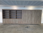 6x Storage Cabinet Set - Grey Wood Effect Cupboards - 604W × 223H × 50D cm - Image 3