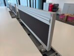 Steelcase 8-Person Desk - Bench with Double Wave White Top and Screens - 160cm - Image 12