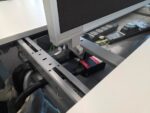 Steelcase 8-Person Desk - Bench with Double Wave White Top and Screens - 160cm - Image 14