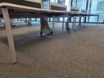 Steelcase 8-Person Desk - Bench with Double Wave White Top and Screens - 160cm - Image 20