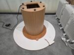 Round Oak Meeting Table – Pedestal Base with Integrated Power and USB - 120cm - Image 19
