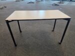 Vitra Map Training Table  - 120cm White Project Table with Lockable Castors