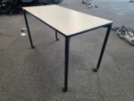 Vitra Map Training Table  - 120cm White Project Table with Lockable Castors - Image 3