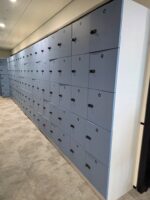 90 Compartment Office Lockers - Combination Lock Staff Storage Units, 720cm Wide - Image 5