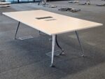 240cm Rectangular Meeting Table - Boardroom Conference Table with Power and USB