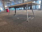240cm Rectangular Meeting Table - Boardroom Conference Table with Power and USB - Image 5