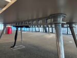 240cm Rectangular Meeting Table - Boardroom Conference Table with Power and USB - Image 6