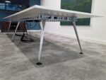 14-Person Boardroom Table - 400cm White Conference Table with Integrated Power - Image 4