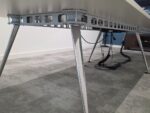 14-Person Boardroom Table - 400cm White Conference Table with Integrated Power - Image 6