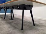 Matt Navy Boardroom Table with Dual-Sided Power and USB - 400cm Modern Unit - Image 8