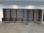 6x Storage Cabinet Set - Grey Wood Effect Cupboards - 604W × 223H × 50D cm - Image 4