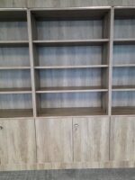 6x Storage Cabinet Set - Grey Wood Effect Cupboards - 604W × 223H × 50D cm - Image 6