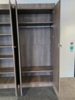 6x Storage Cabinet Set - Grey Wood Effect Cupboards - 604W × 223H × 50D cm - Image 7