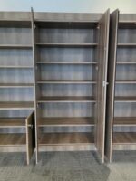 6x Storage Cabinet Set - Grey Wood Effect Cupboards - 604W × 223H × 50D cm - Image 18