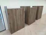 6x Storage Cabinet Set - Grey Wood Effect Cupboards - 604W × 223H × 50D cm - Image 21