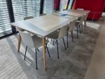 10 Person Meeting Table with Vitra HAL Meeting Chairs - 320cm Top With Power - Image 2